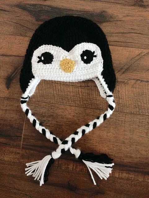 Penguin hat knitting pattern