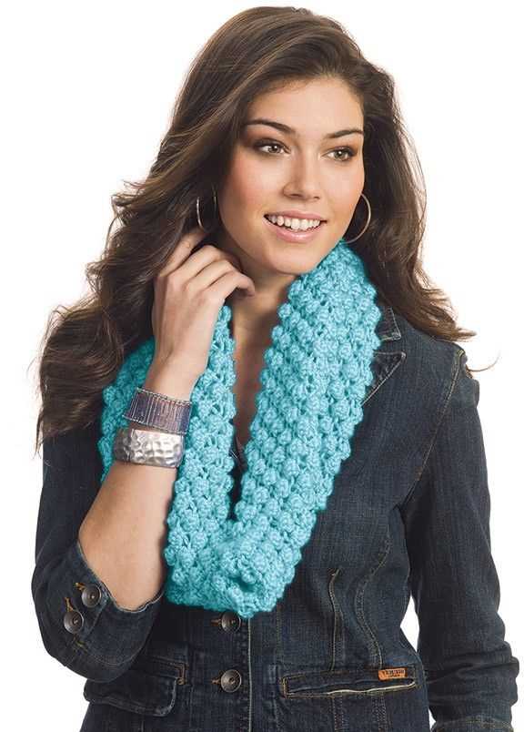 Bobble scarf knitting pattern