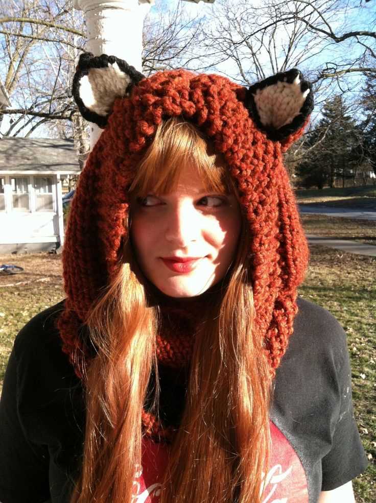 Animal hood knitting pattern