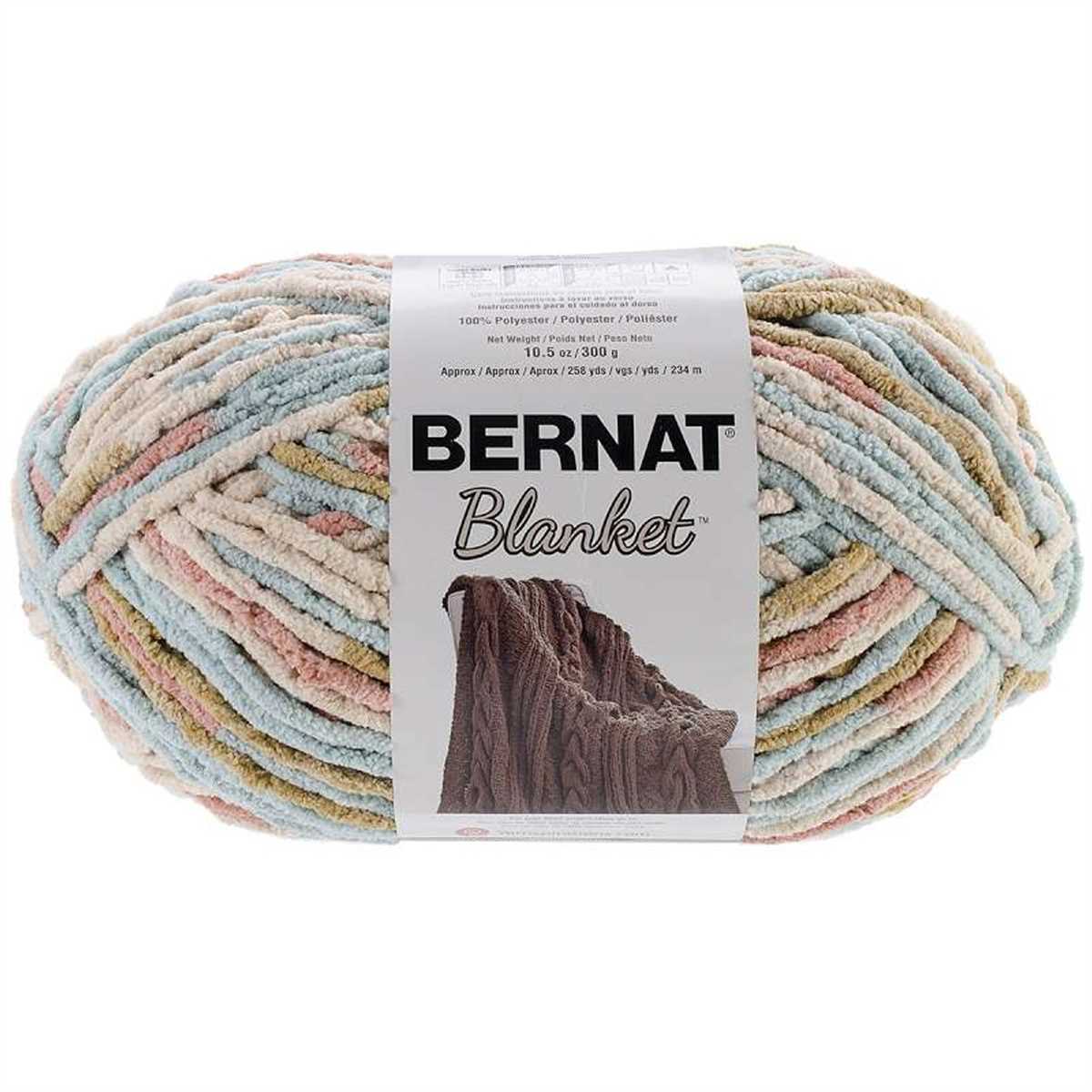 Bernat big blanket yarn knit patterns free