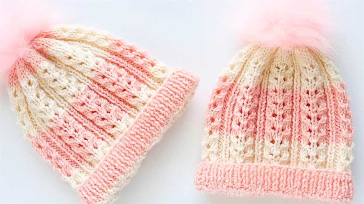 Knitted childrens beanie pattern