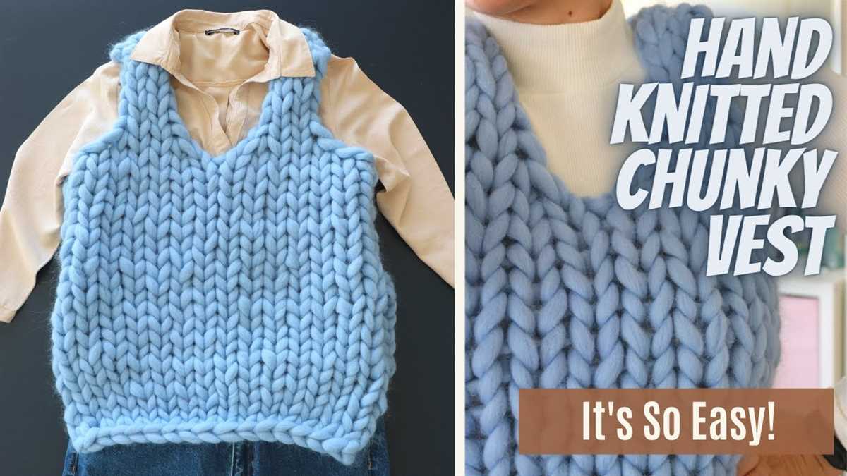 Chunky knit sweater vest pattern
