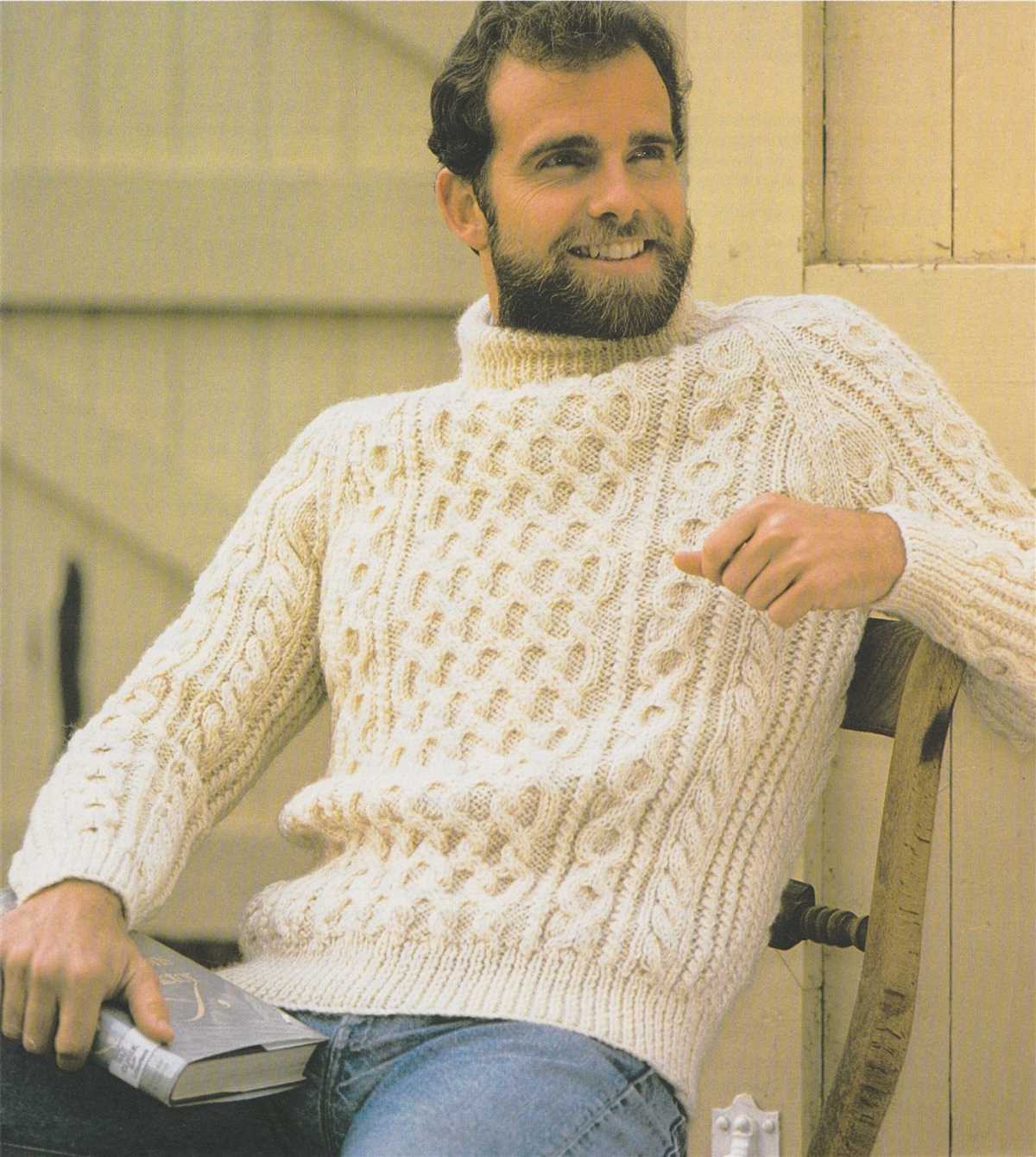 Mens aran sweaters knitting patterns