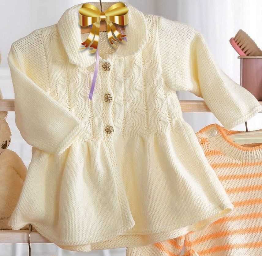 Knitted newborn dress pattern free