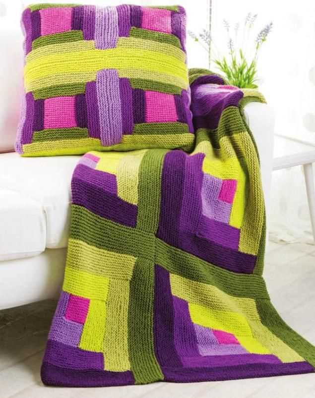 Plaid knit pattern