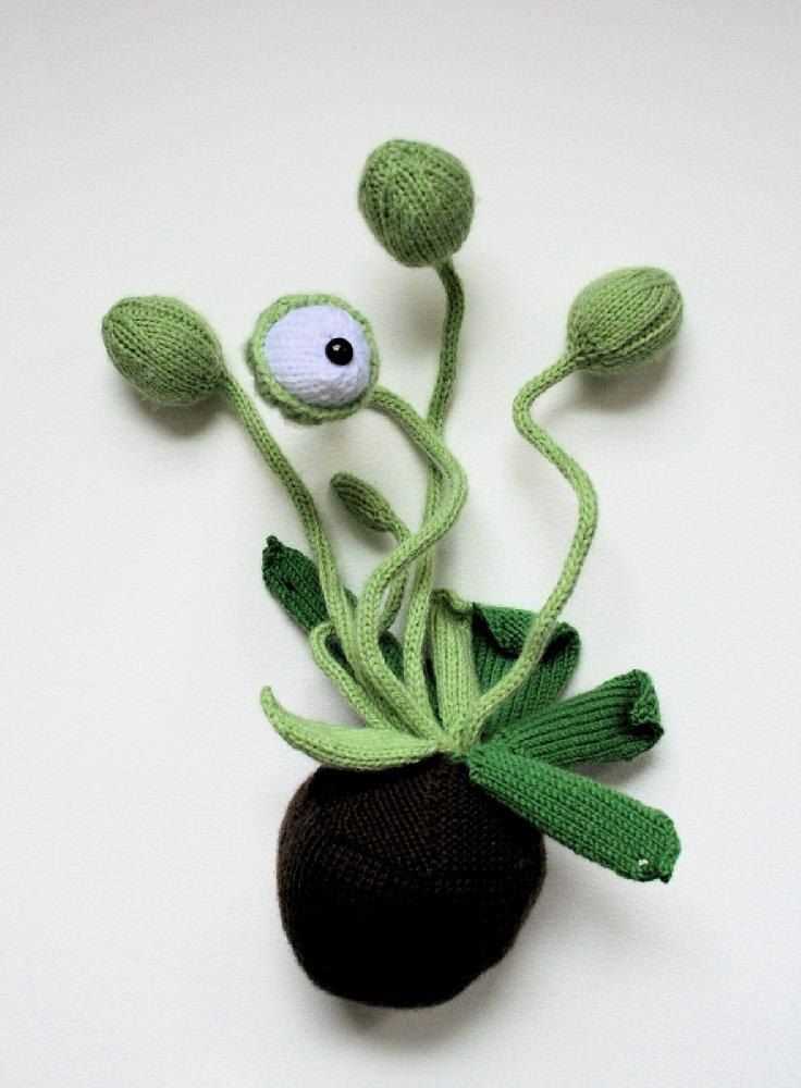 Plant pot knitting pattern
