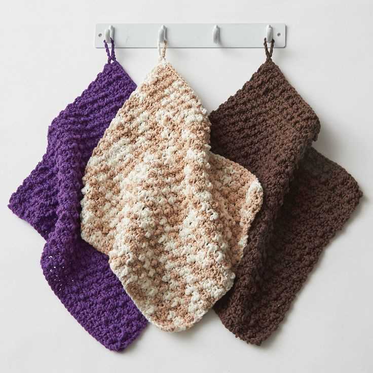 Lily sugar and cream dishcloth pattern knit