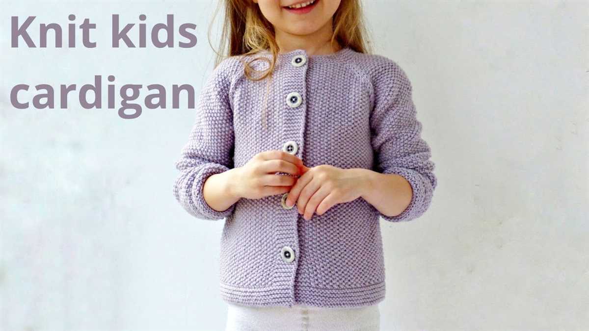 Child's cardigan knitting pattern