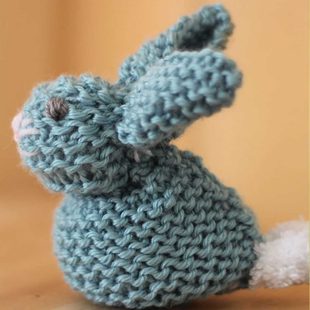 One square bunny knitting pattern