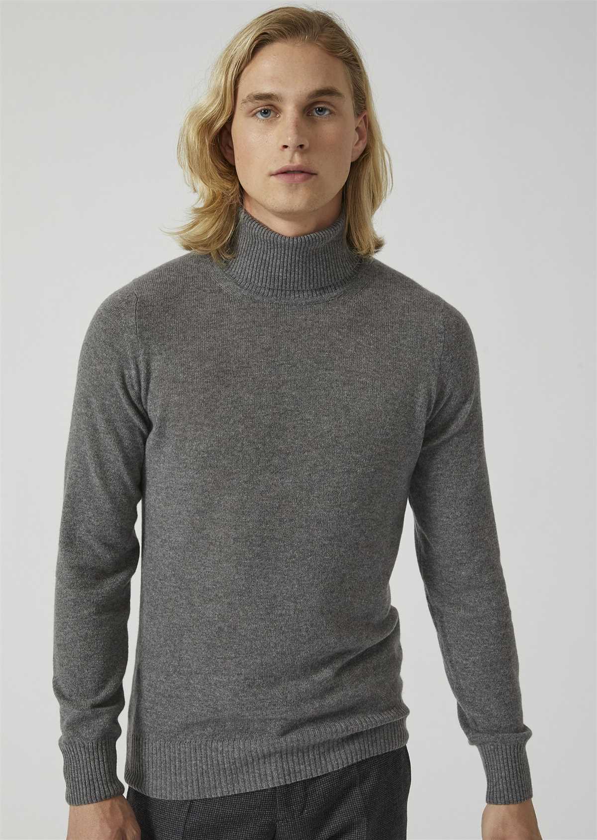 Polo neck sweater knitting pattern