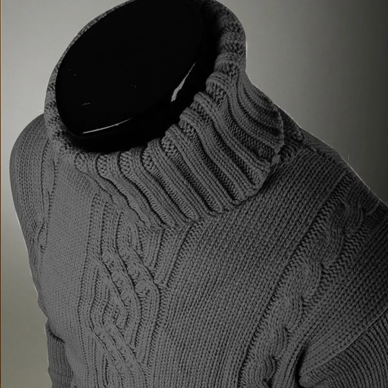 Polo neck sweater knitting pattern