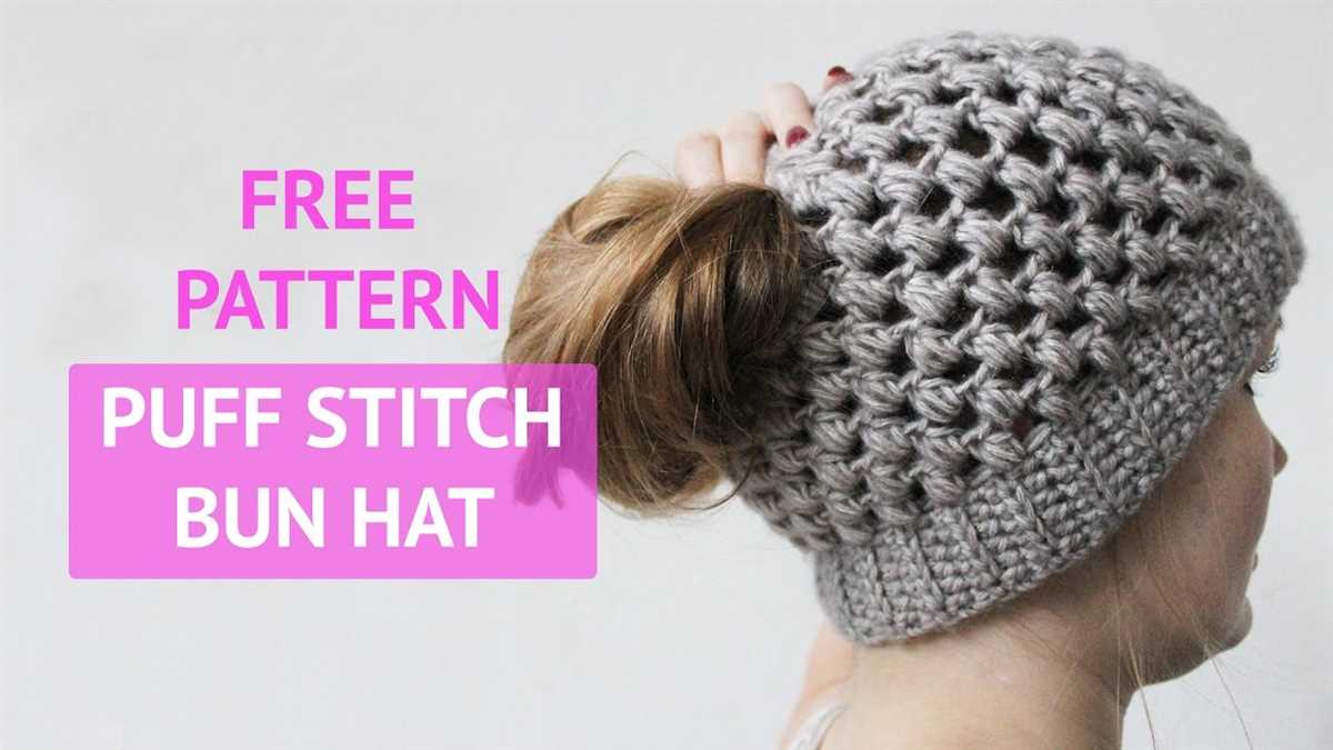 Ponytail knit hat pattern free