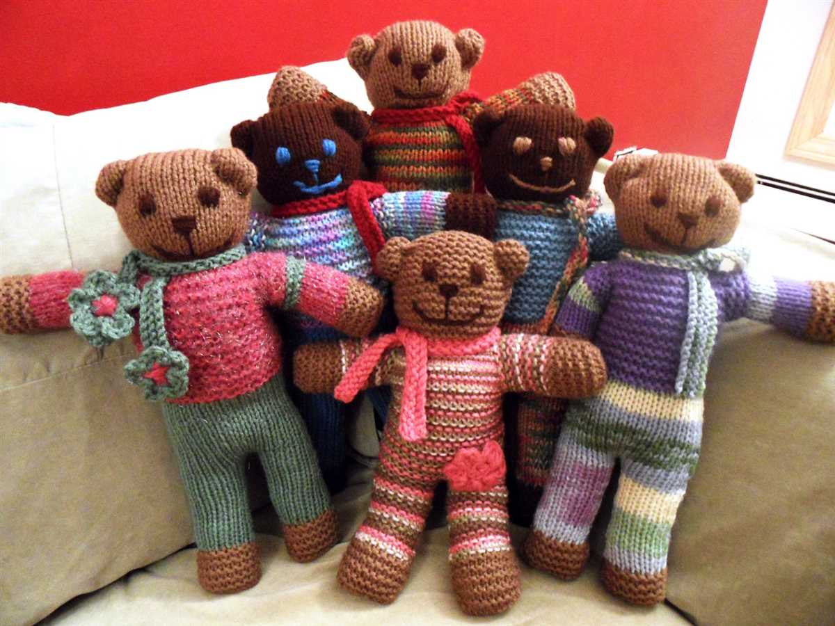 Free knitted teddy bear pattern