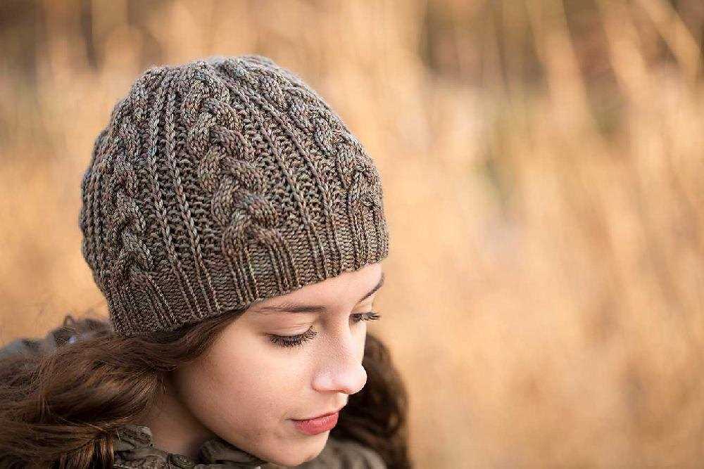 Diamond hat knitting pattern