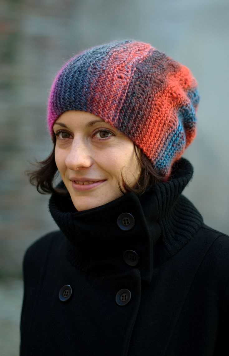 Lace beanie knitting pattern