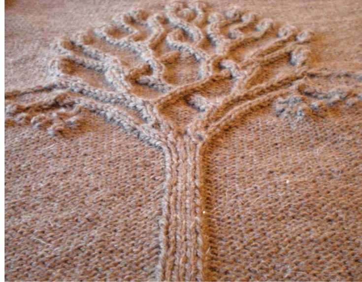 Tree of life sweater knitting pattern