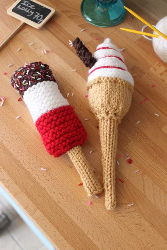 Ice cream swirl hat knitting pattern