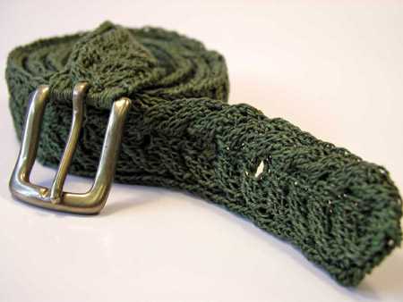 Knit belt pattern