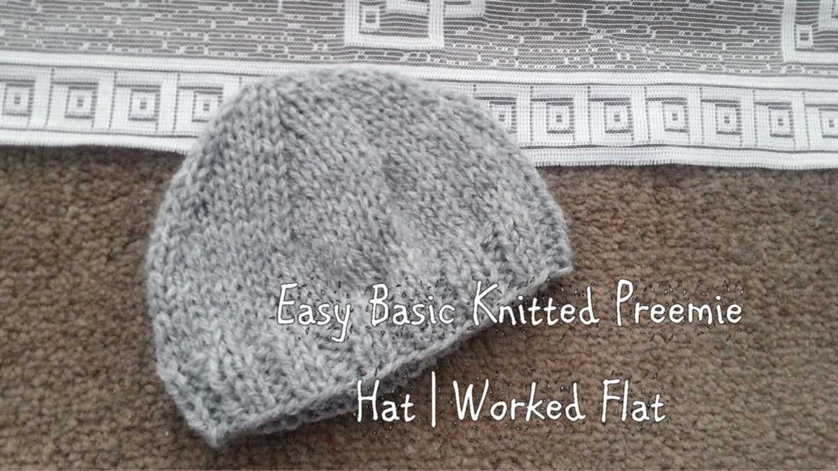 Preemie caps knitting pattern