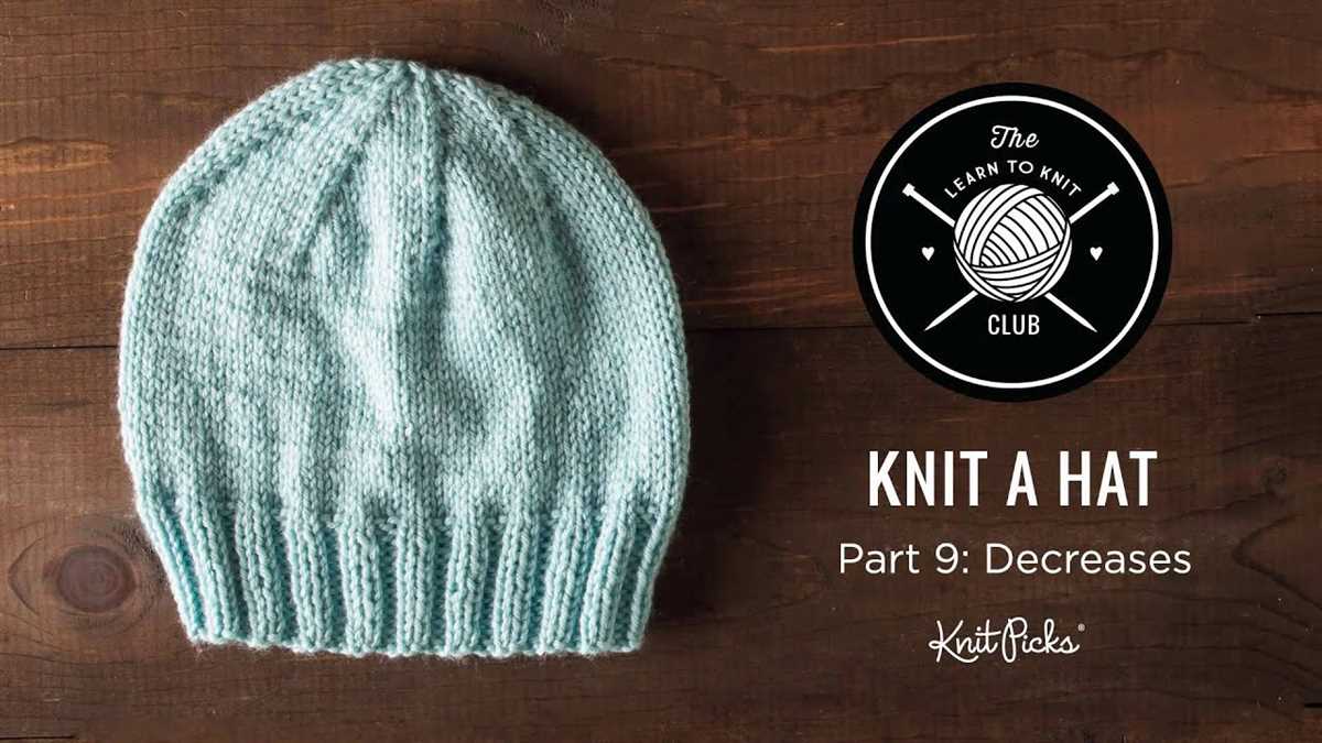 Flat top knitted hat pattern