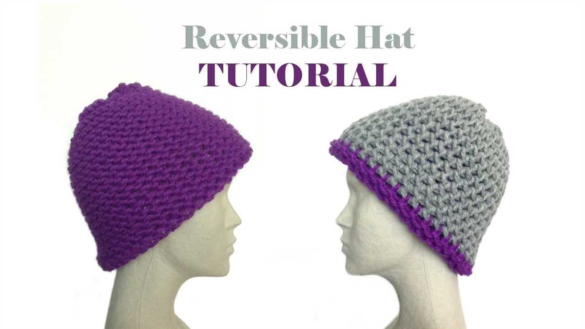Reversible hat knitting pattern free