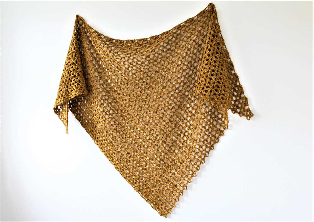 Asymmetrical shawl knitting pattern