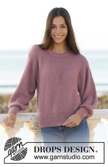 Puff sleeve sweater knitting pattern