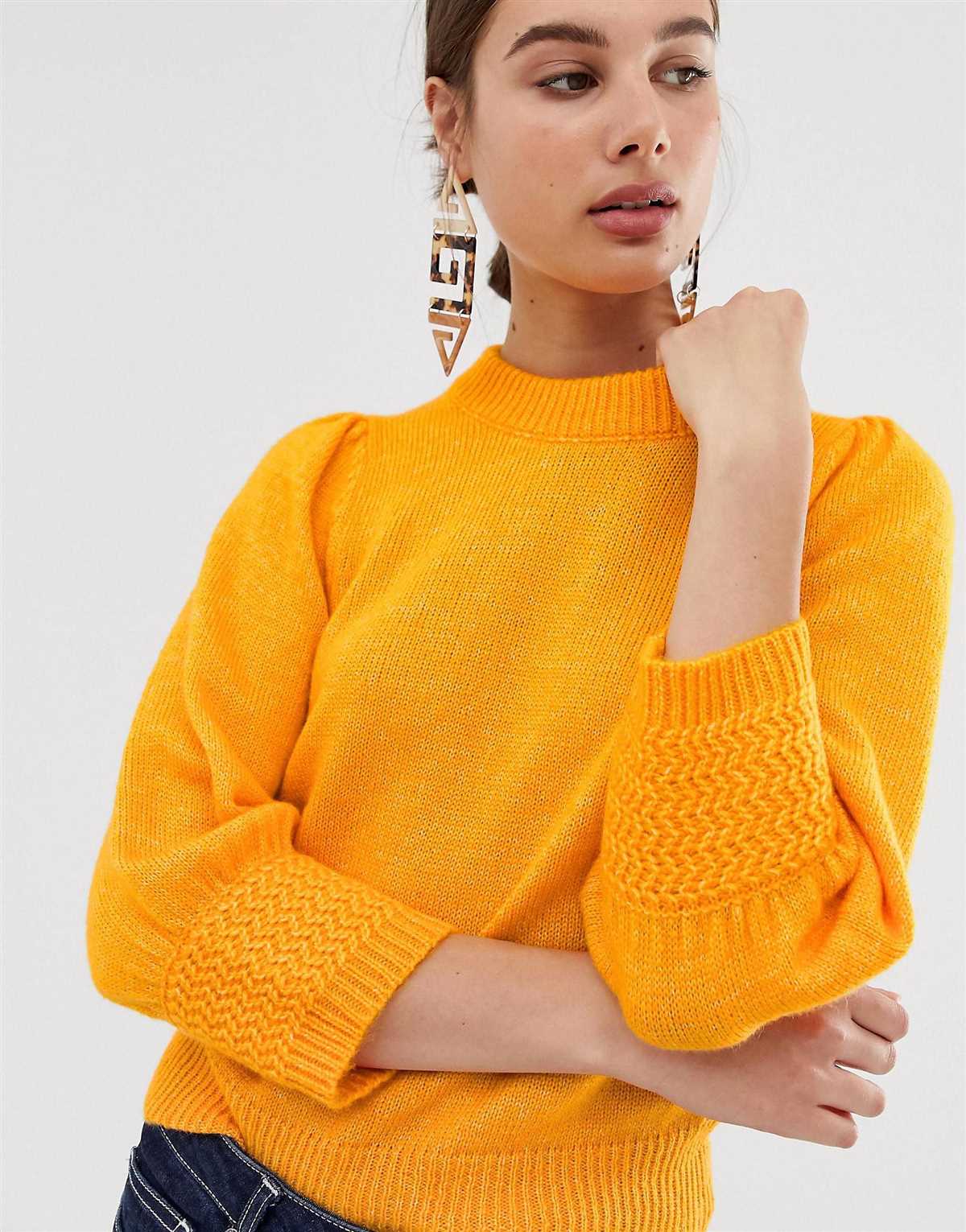 Puff sleeve sweater knitting pattern