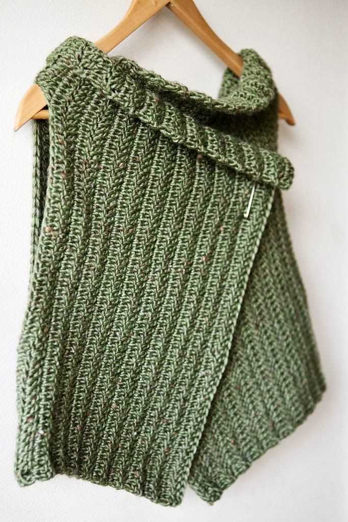 Wrap vest knitting pattern