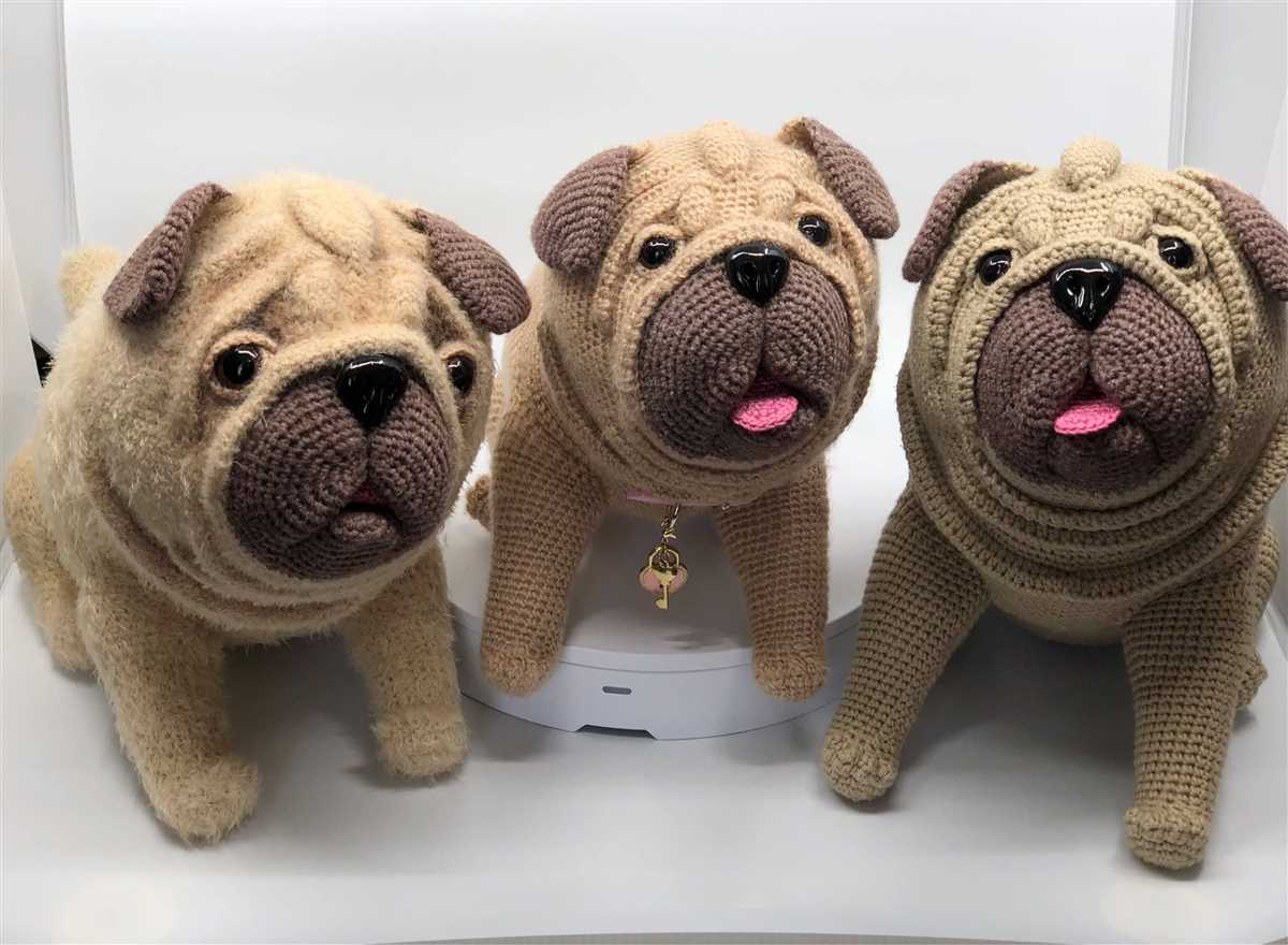 Pug dog knitting pattern