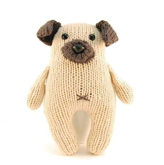 Pug dog knitting pattern