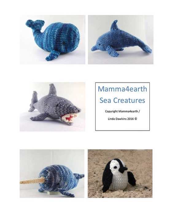Knitted sea creatures patterns