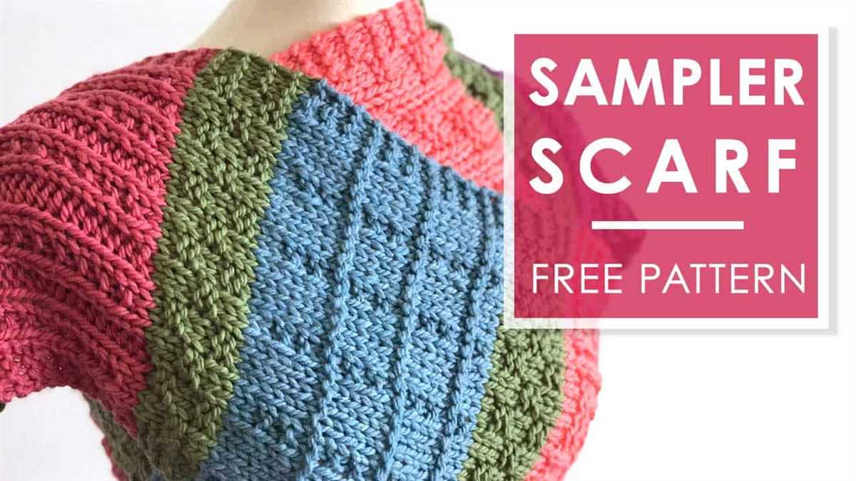 Moss stitch scarf knitting pattern