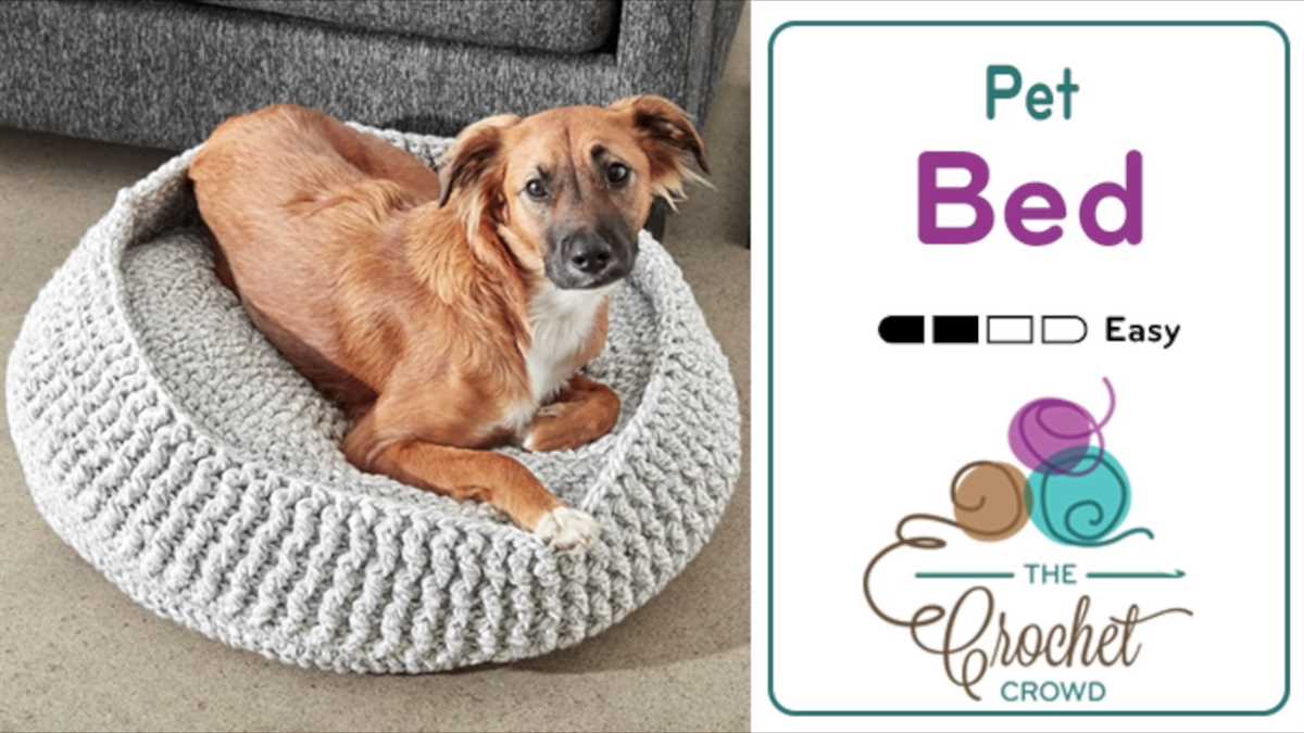 Knitted dog bed pattern free