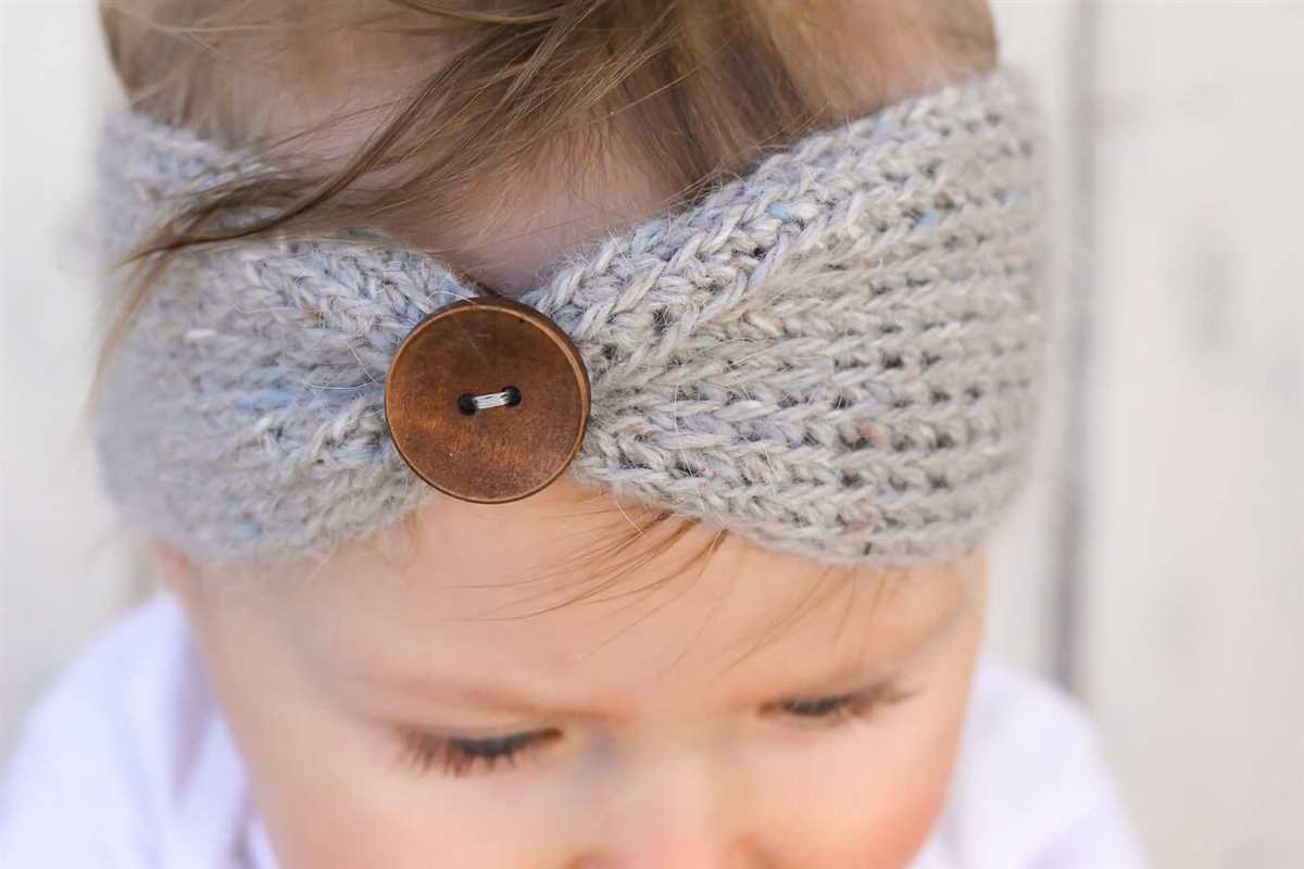 Child's knitted headband pattern free