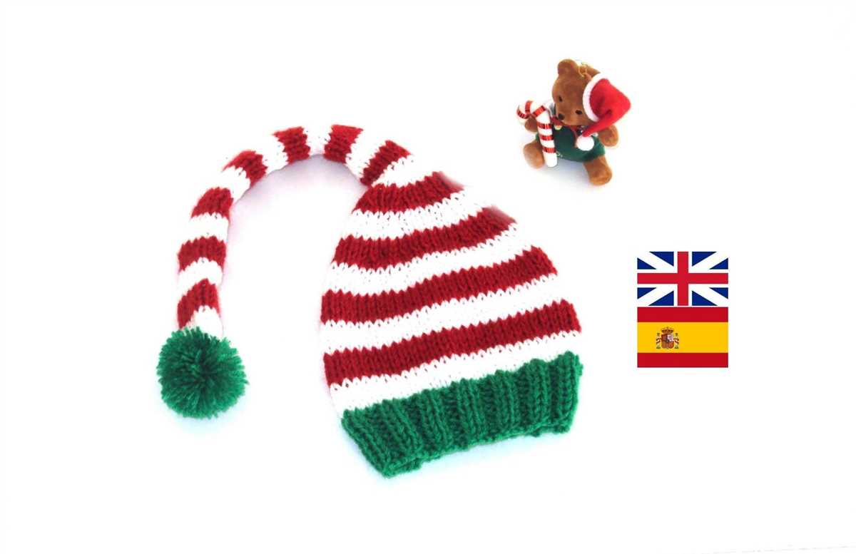 Knitted elf hat pattern for adults