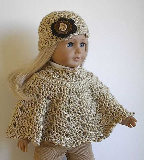 Barbie poncho knitting pattern