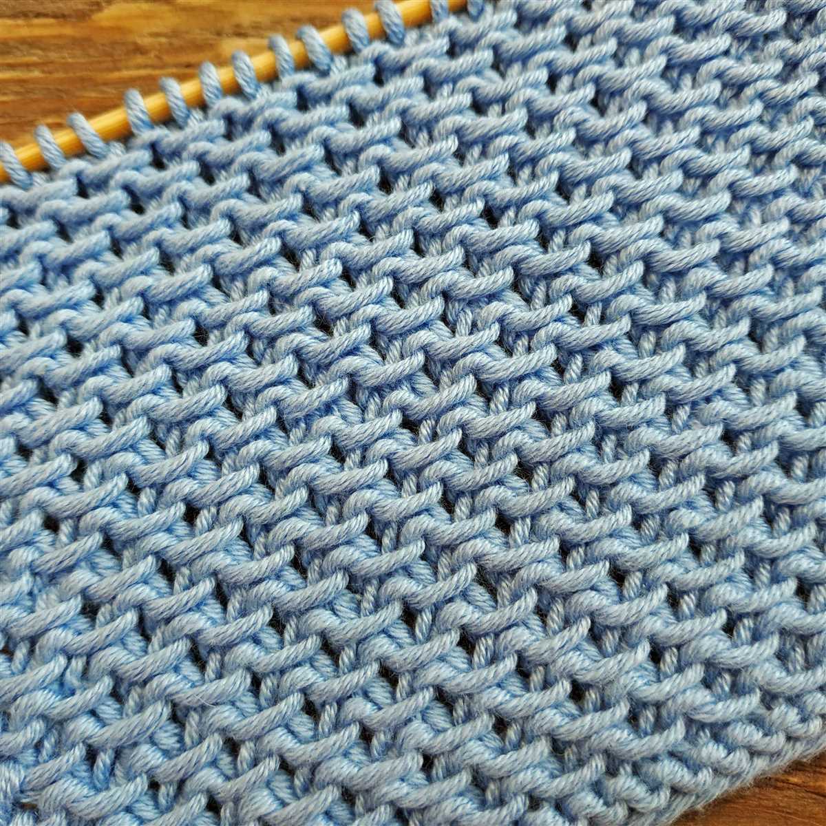 Chinese waves dishcloth knitting pattern