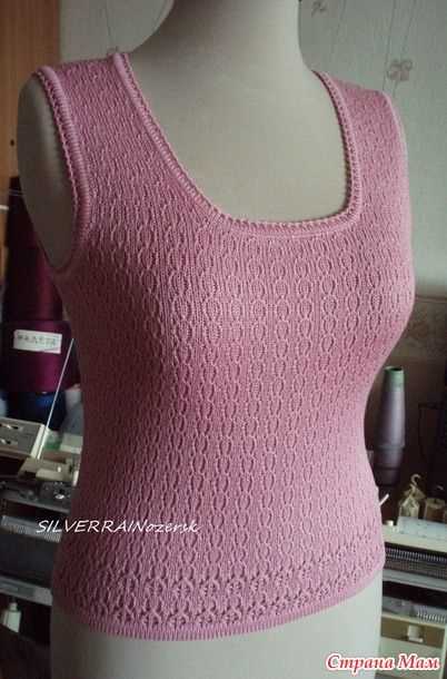 Machine knit tank top pattern