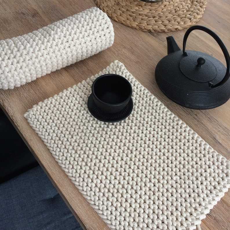 Easy knit placemat pattern