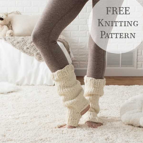 Knit pattern leg warmers