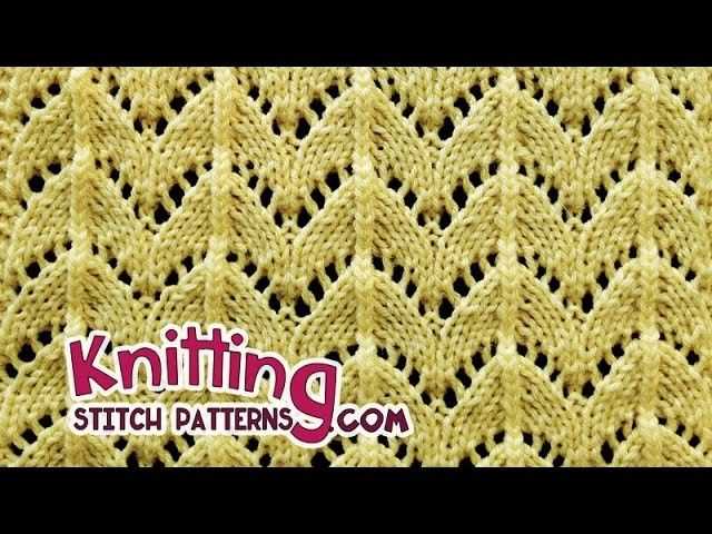 Horseshoe lace knit pattern