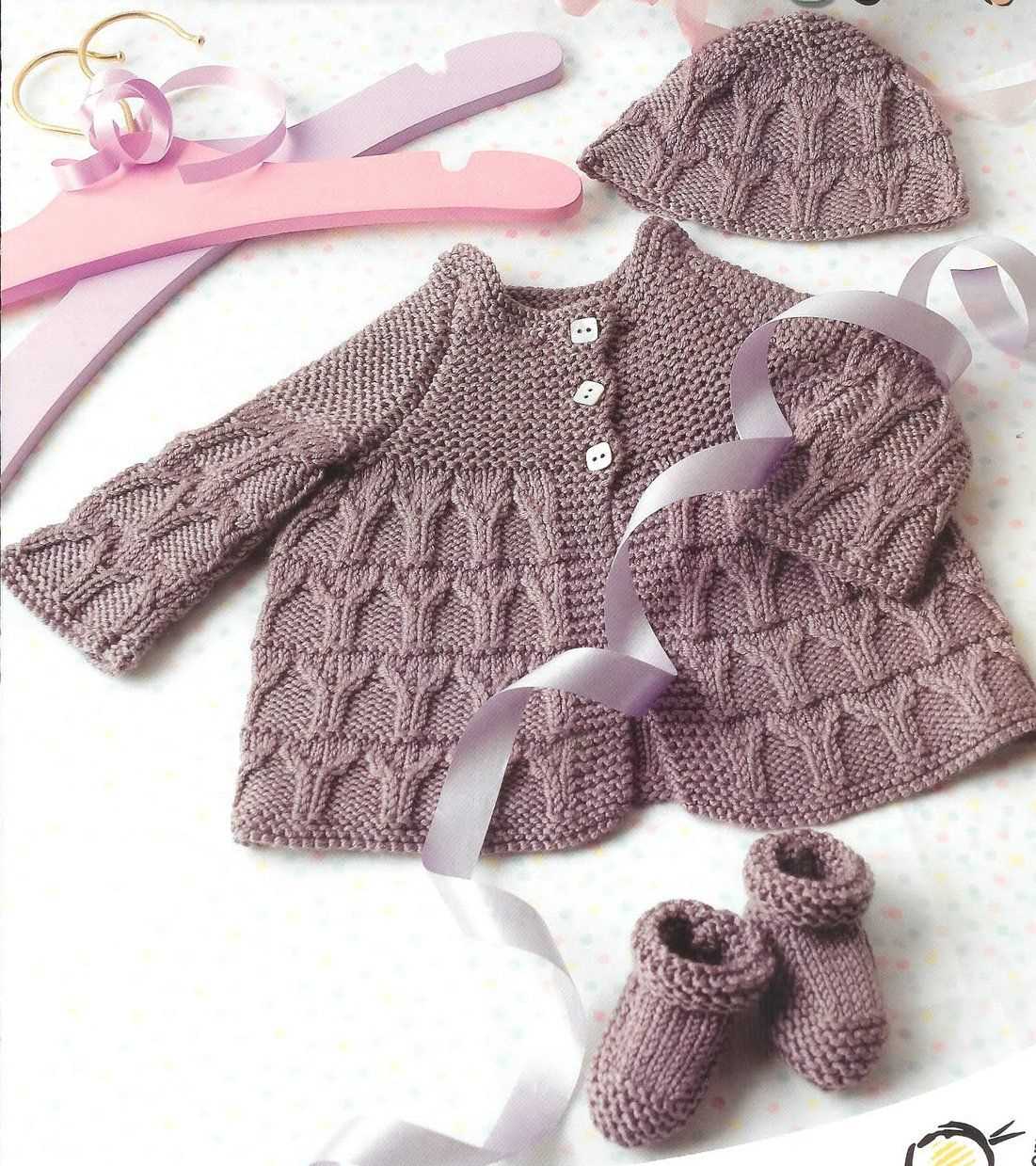 Newborn dress knitting pattern