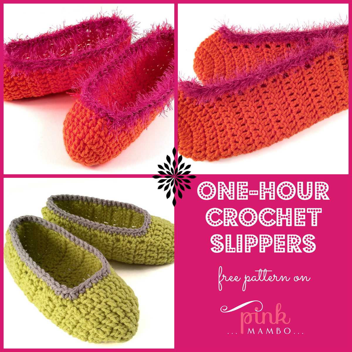 Free knitting pattern for easy slippers