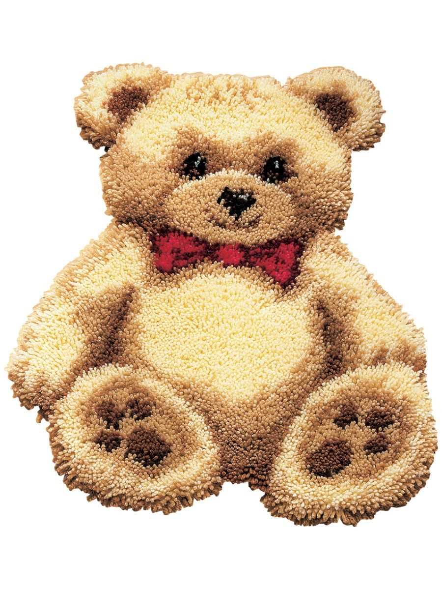 Free knitted bear rug pattern