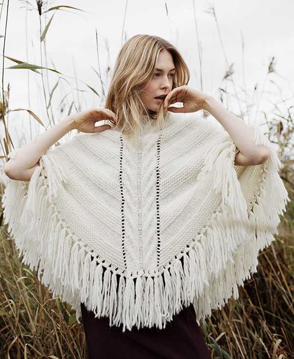 Easy knit poncho pattern