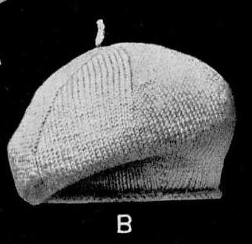 Simple beret knitting pattern