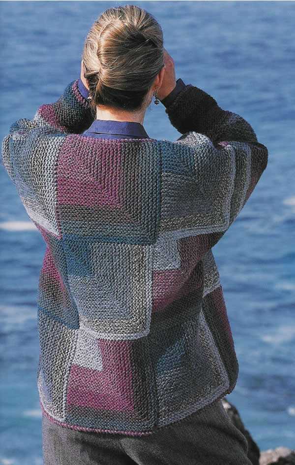 Patchwork jumper knitting pattern