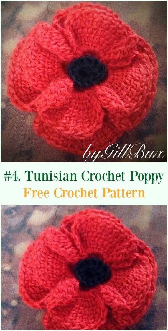 Knitted poppies patterns