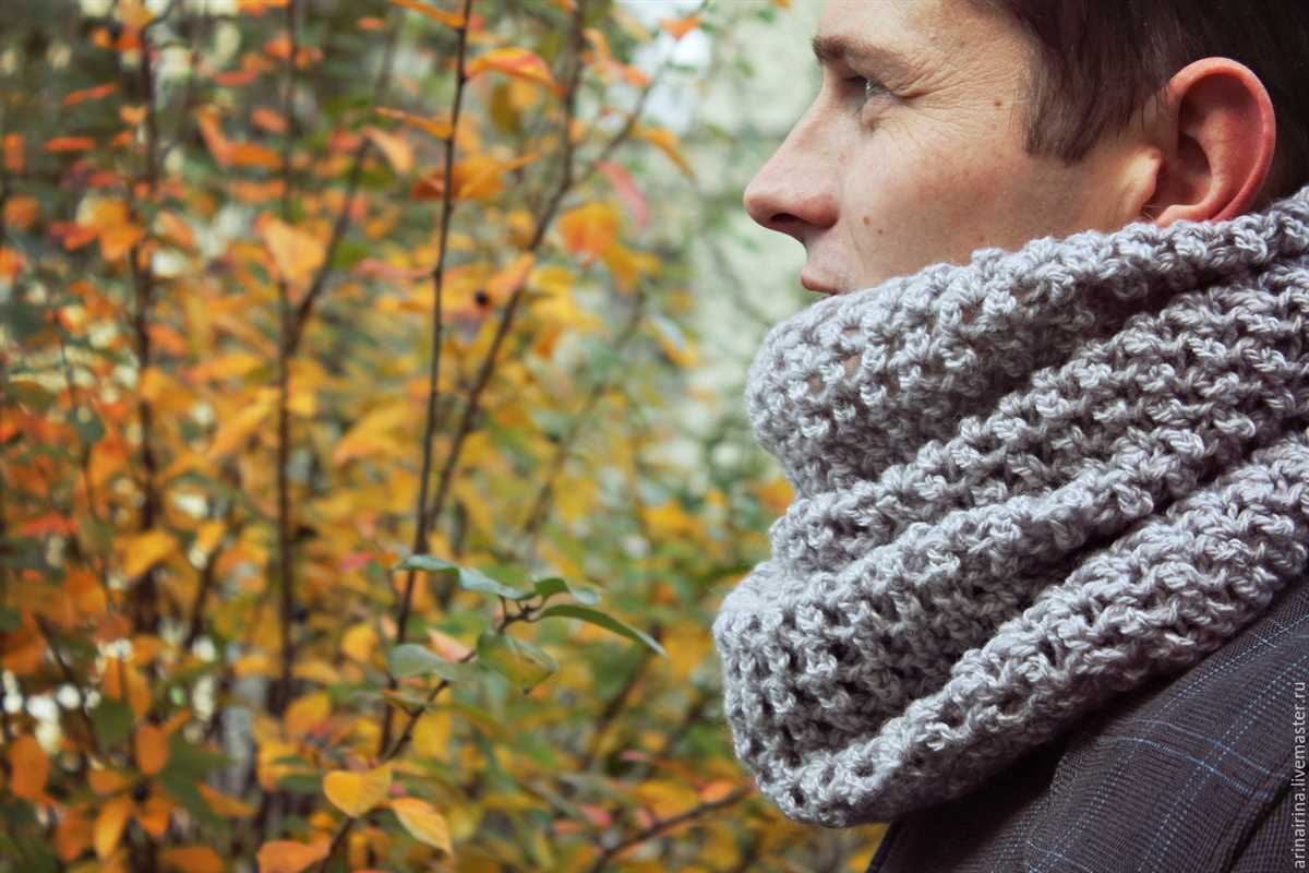 Men's snood knitting pattern free